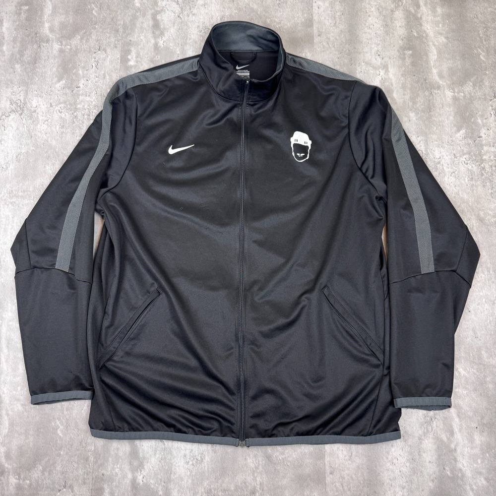 Nike Barstool Sports Jacket Mens Large Black Full Zip Dave Portnoy Lightweight